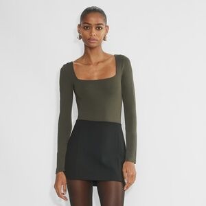 Aritzia Original Contour Squareneck Bodysuit